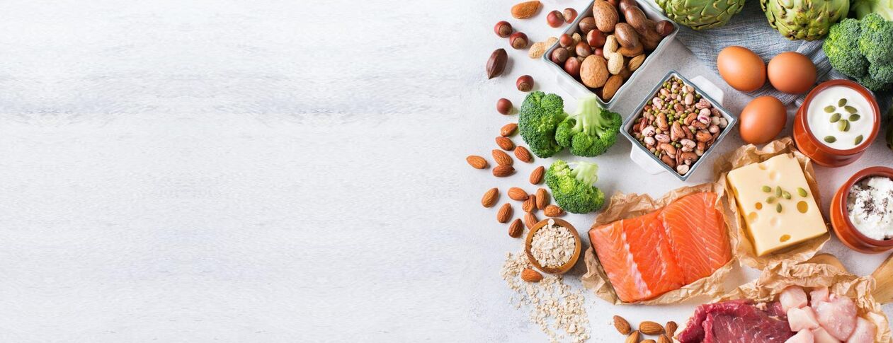 Produtos para unha dieta proteica