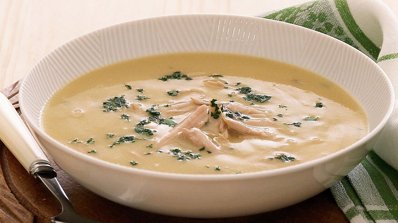 Sopa de crema de ovo
